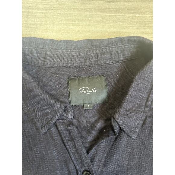 Rails Bianca Shirt Dress Onyx Jet Women's Sz S - Picture 4 of 7